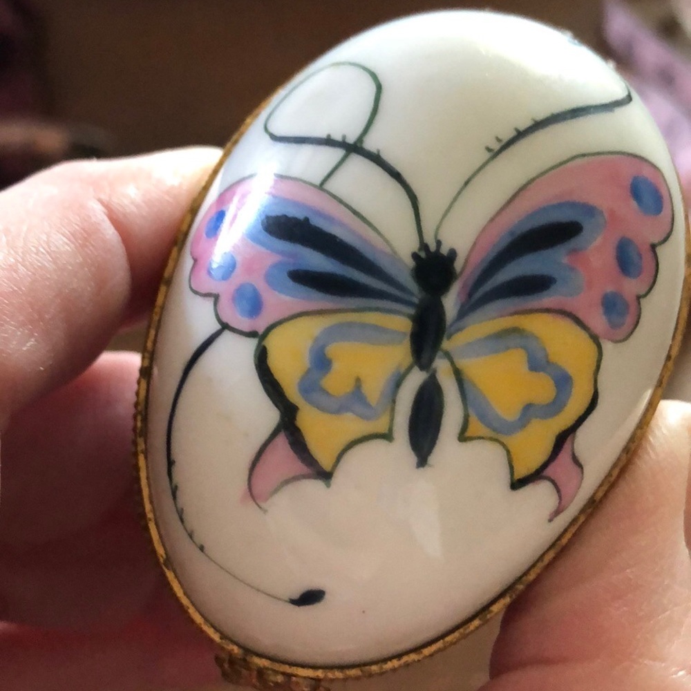 Limoges Trinket Box Hand Painted for Neiman Marcus